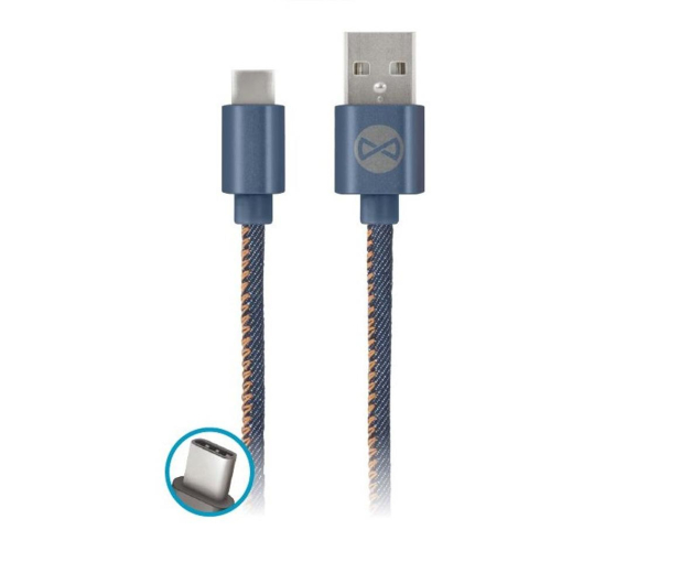 FOREVER Kabel USB - USB-C 1M jeans - 1443321 - zdjęcie